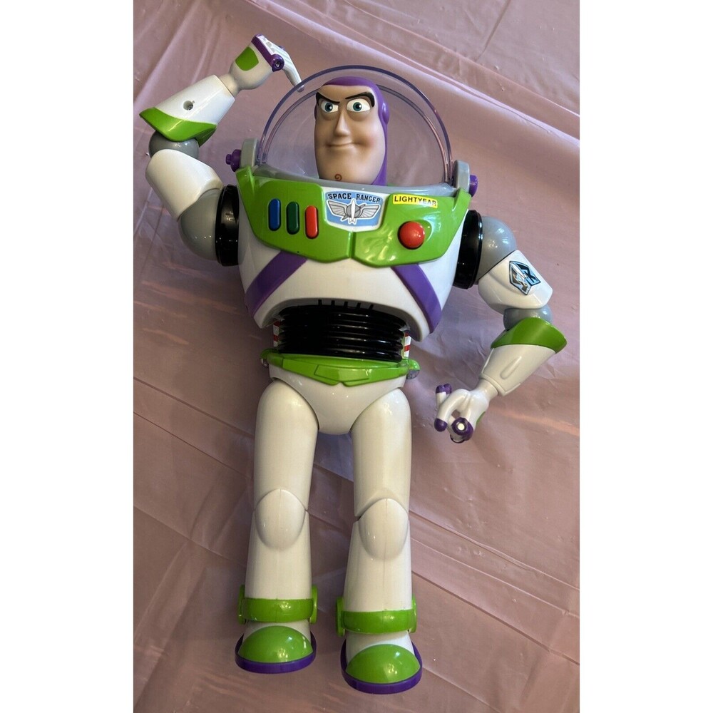 Disney Toy Story Talking Buzz Lightyear 12 Inch Figure Pixar Lights Sounds